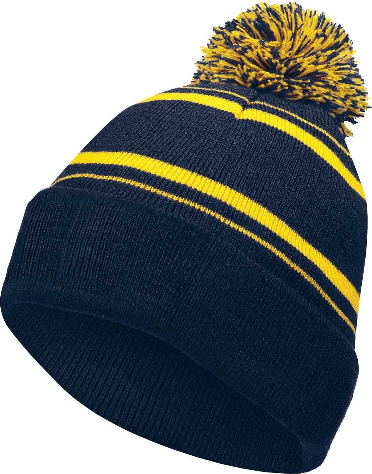 Holloway 223860 Homecoming Beanie with Cuff - Navy Light Gold - HIT a Double