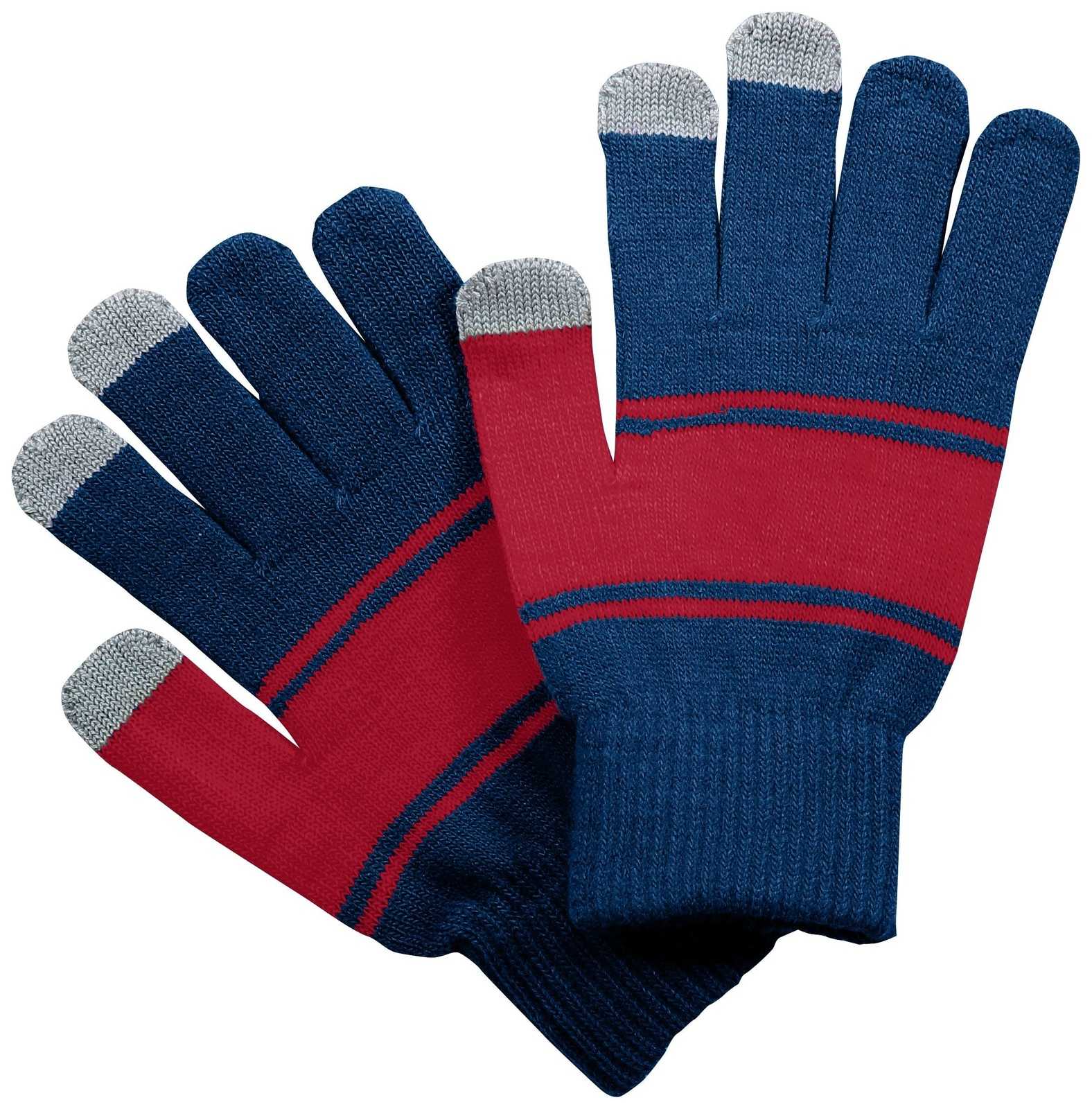 Holloway 223863 Homecoming Glove - Navy Scarlet - HIT a Double