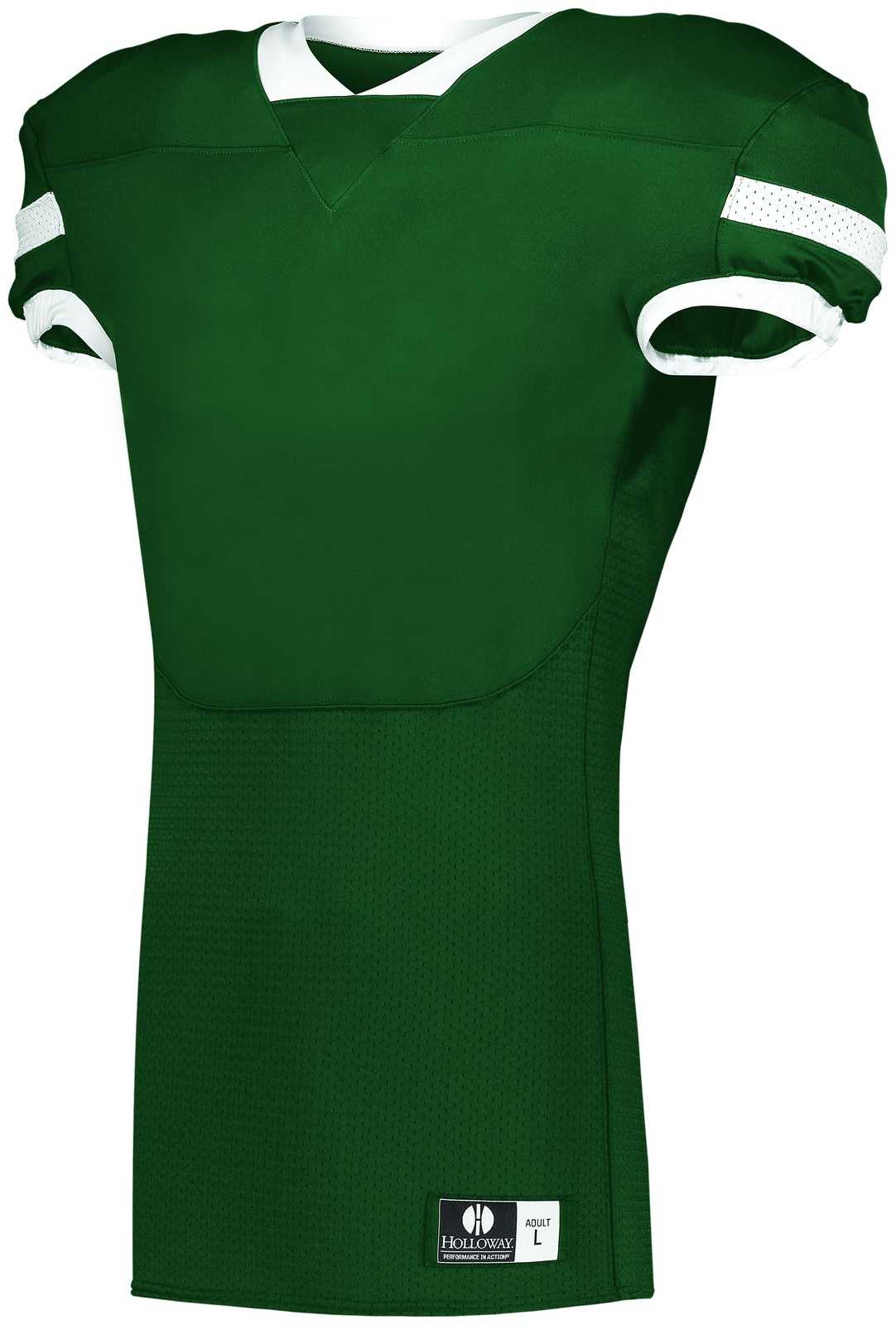 Holloway 226023 Veer 1.0 Football Jersey - Forest White - HIT a Double