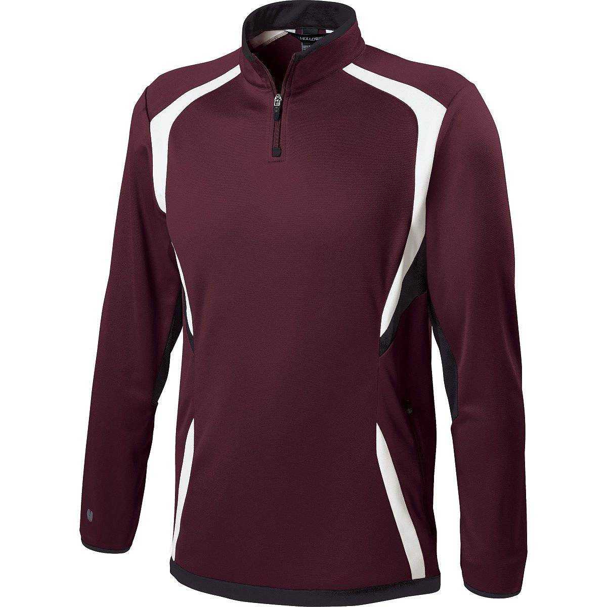 Holloway 229037 Adult Transform Pullover - Maroon Black White - HIT a Double