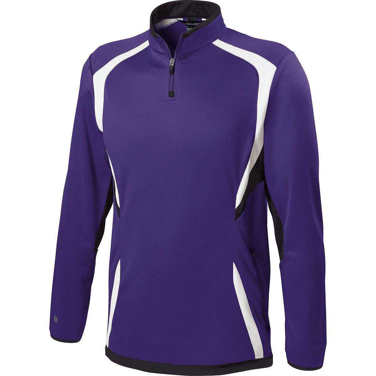 Holloway 229037 Adult Transform Pullover - Purple Black White - HIT a Double
