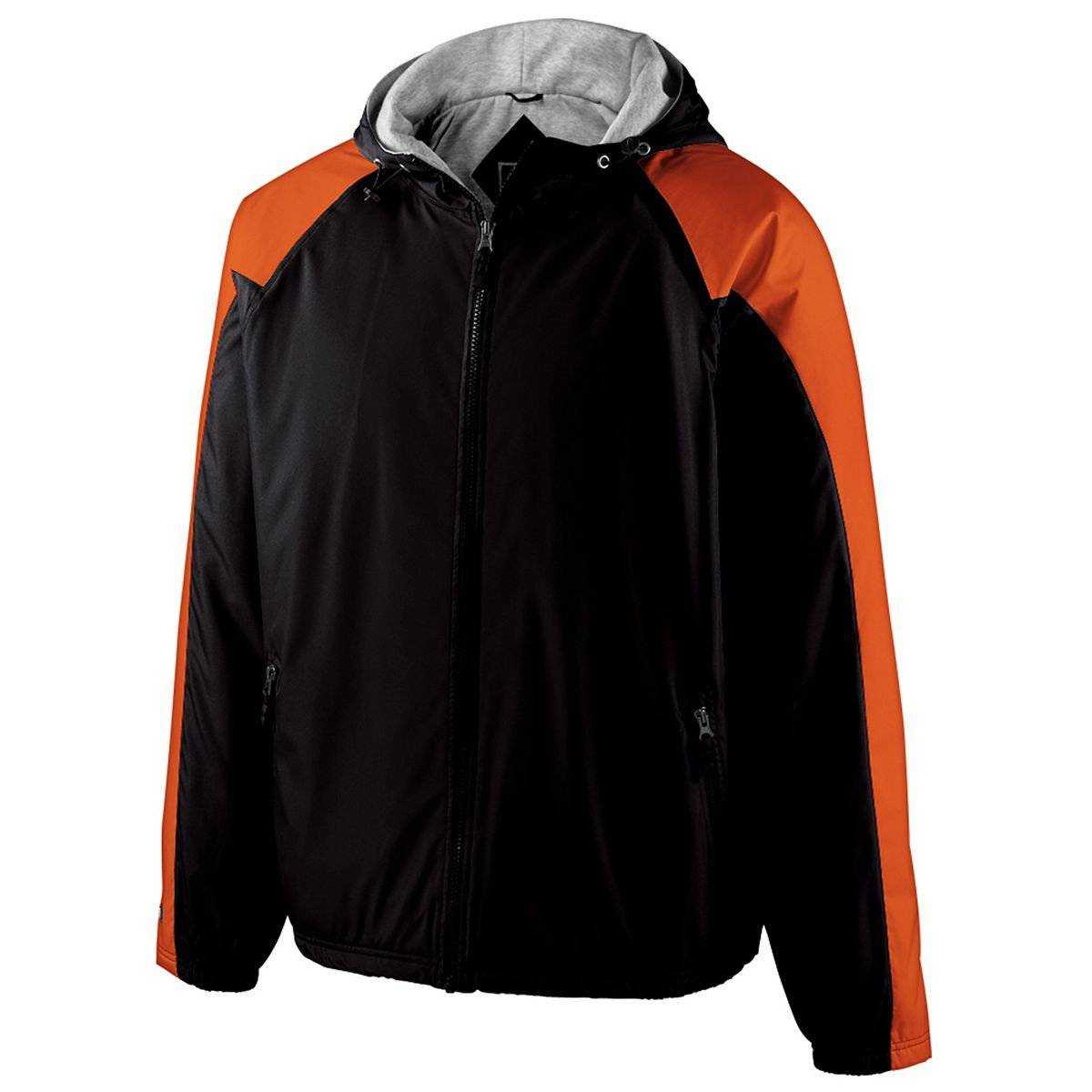 Holloway 229211 Youth Homefield Jacket - Black Orange - HIT a Double