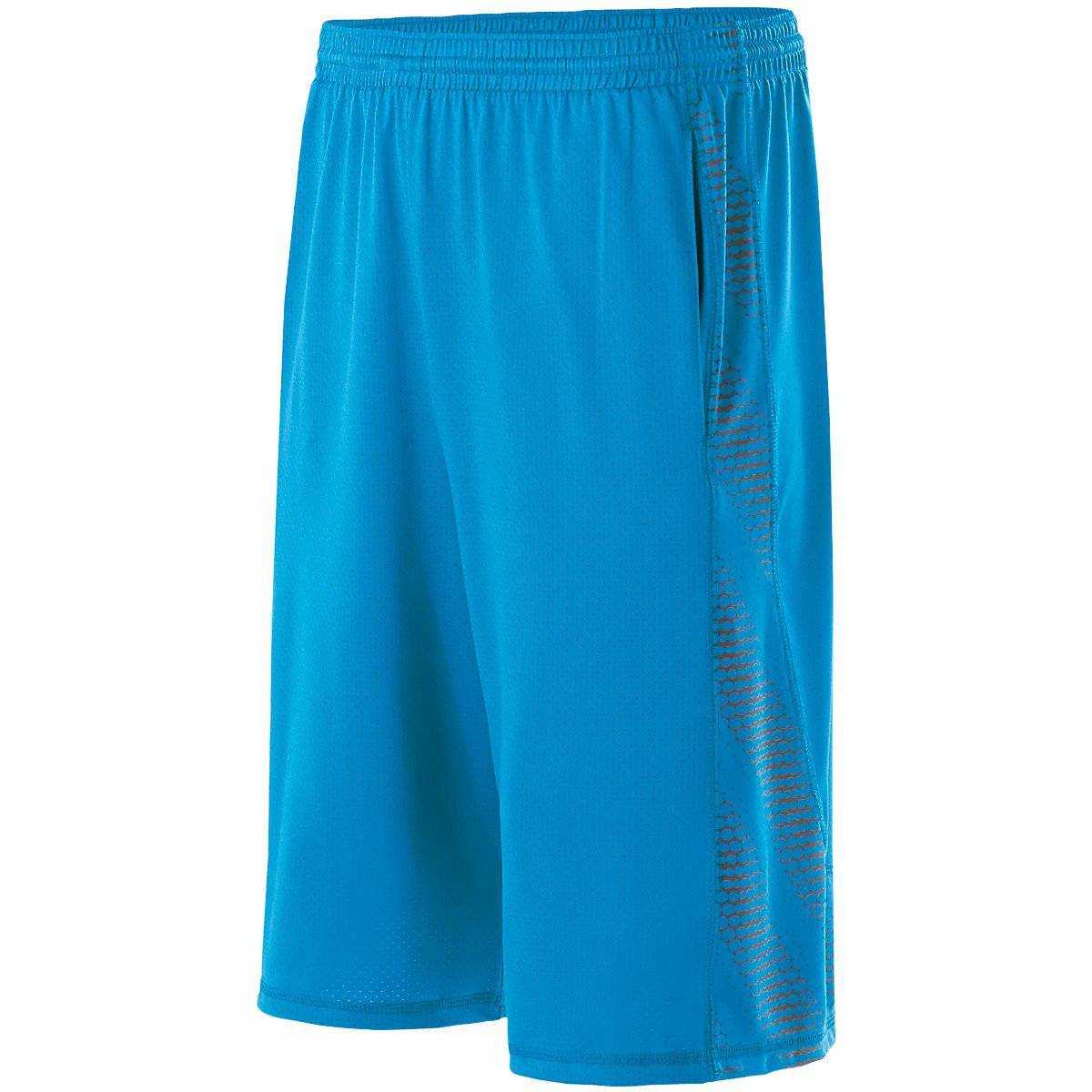 Holloway 229212 Youth Torpedo Short - Bright Blue Blue Pattern - HIT a Double