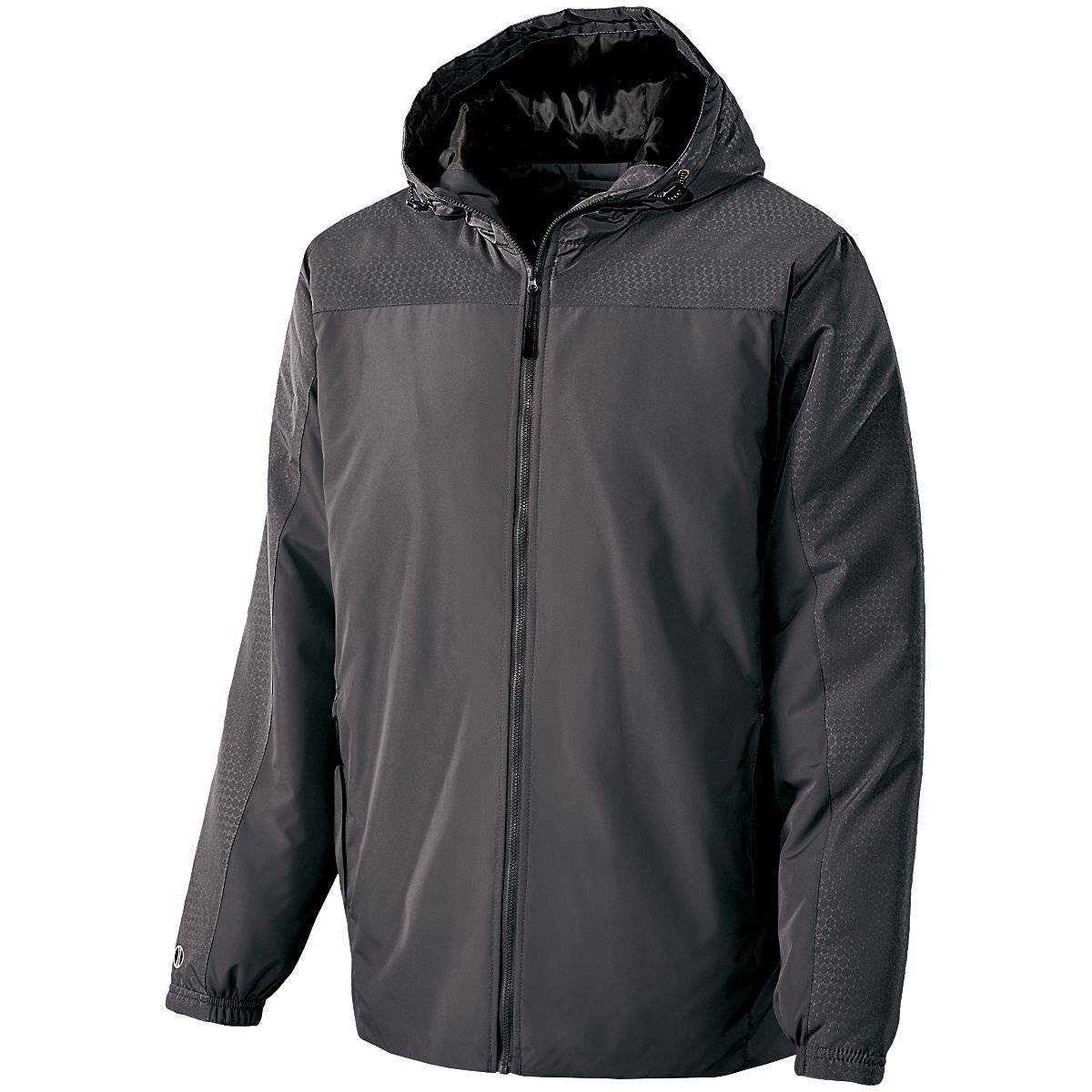 Holloway 229217 Youth Bionic Hooded Jacket - Carbon Black - HIT a Double