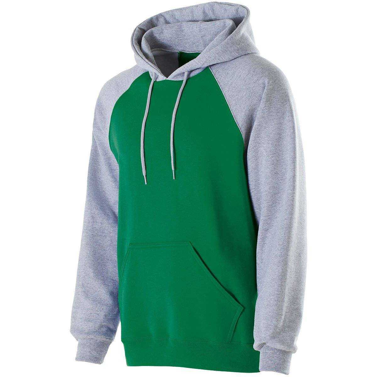 Holloway 229279 Youth Banner Hoodie - Kelly Athletic Heather - HIT a Double