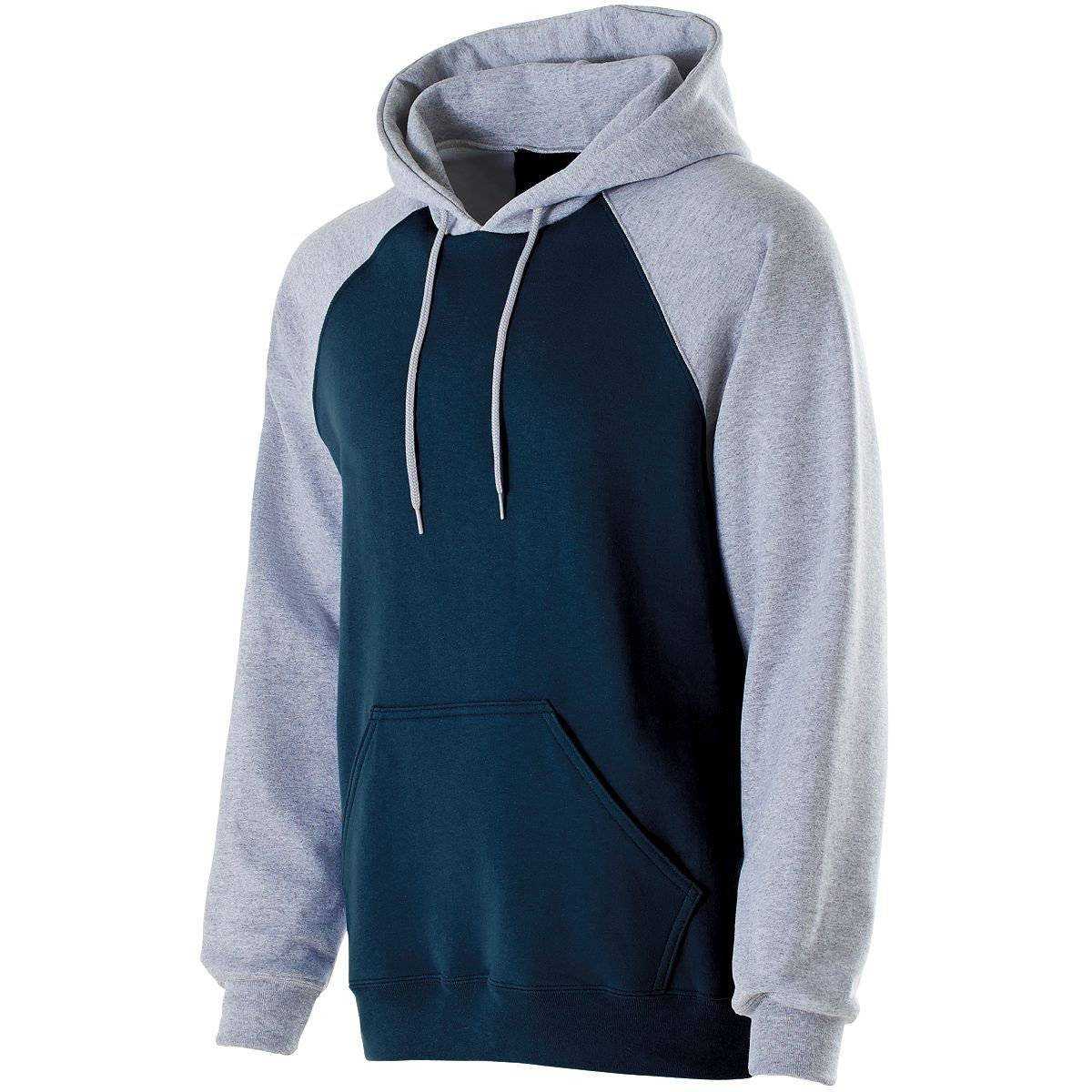 Holloway 229279 Youth Banner Hoodie - Navy Athletic Heather - HIT a Double