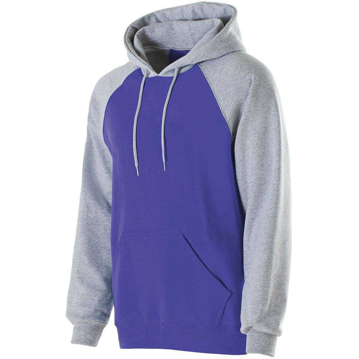 Holloway 229279 Youth Banner Hoodie - Purple Athletic Heather - HIT a Double