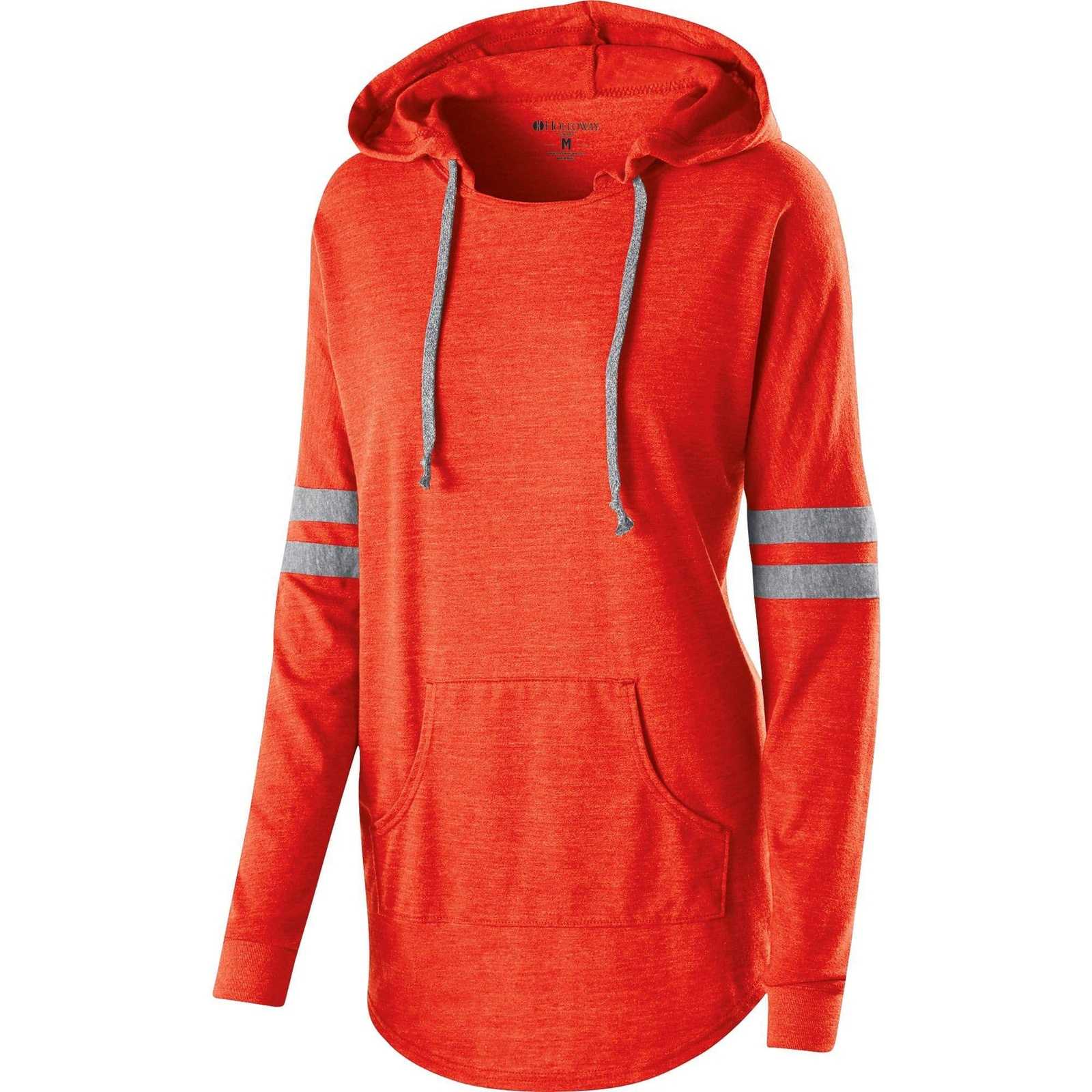 Holloway 229390 Ladies' Hooded Low Key Pullover - Vintage Orange Gray - HIT a Double