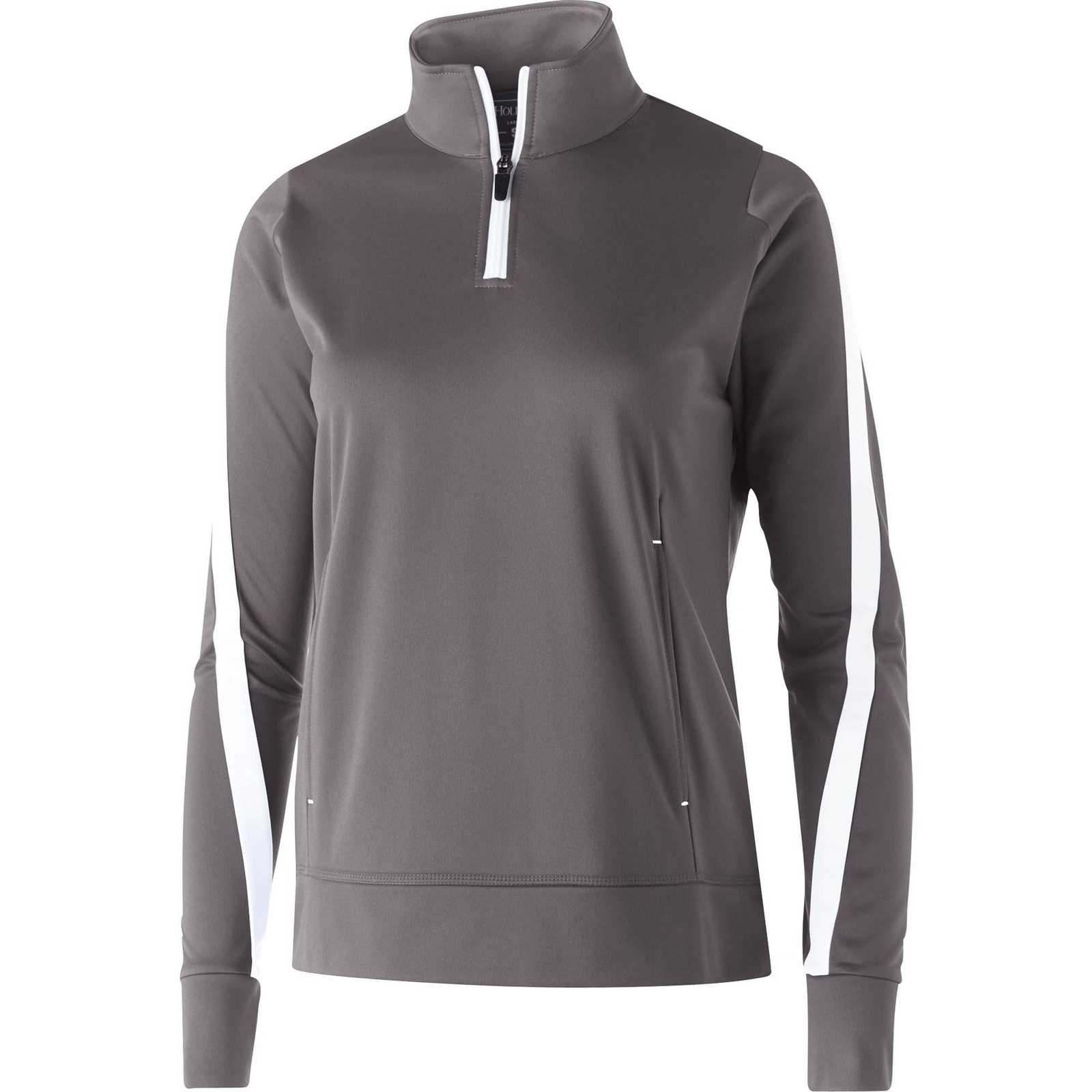 Holloway 229392 Ladies' Determination Pullover - Graphite White - HIT a Double