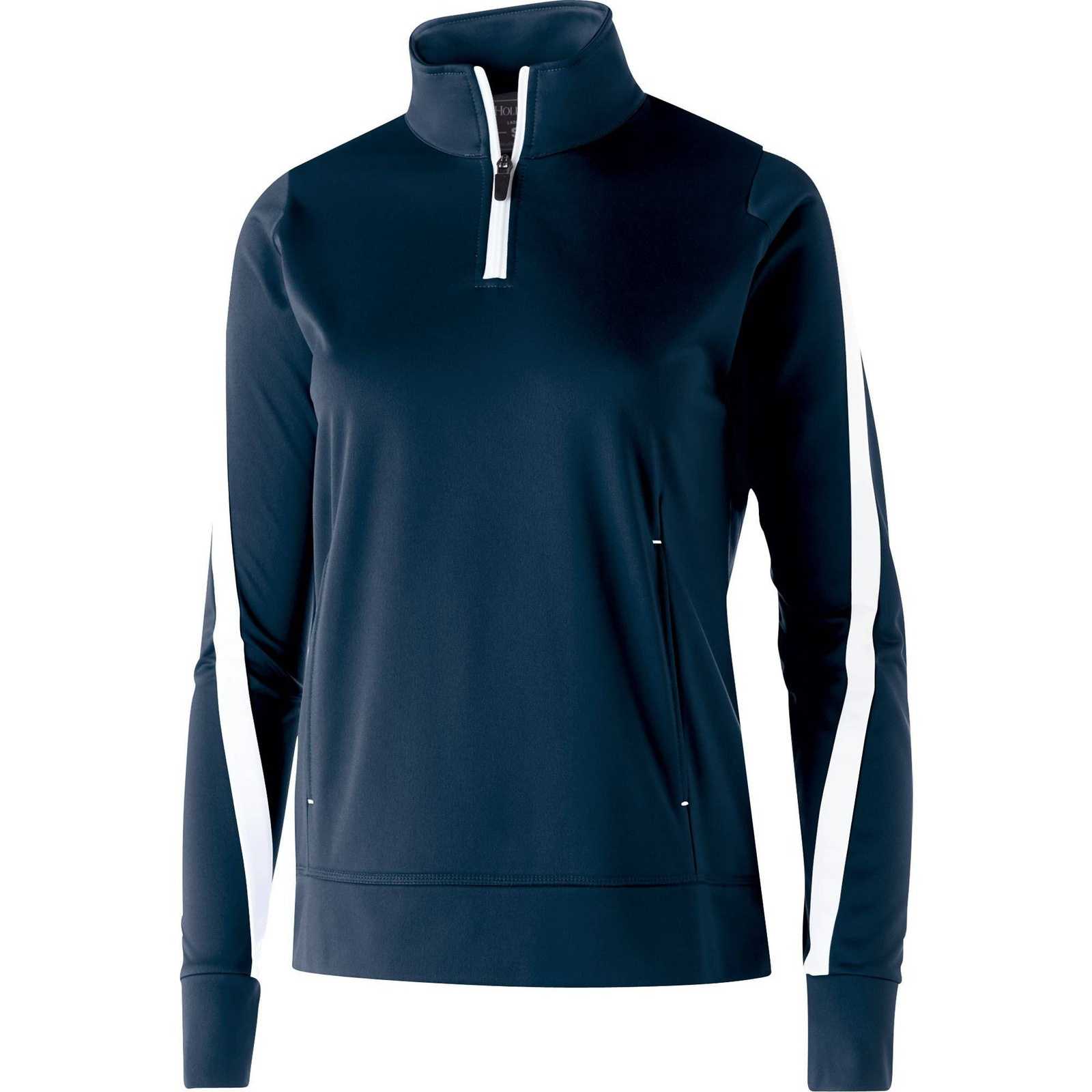 Holloway 229392 Ladies' Determination Pullover - Navy White - HIT a Double