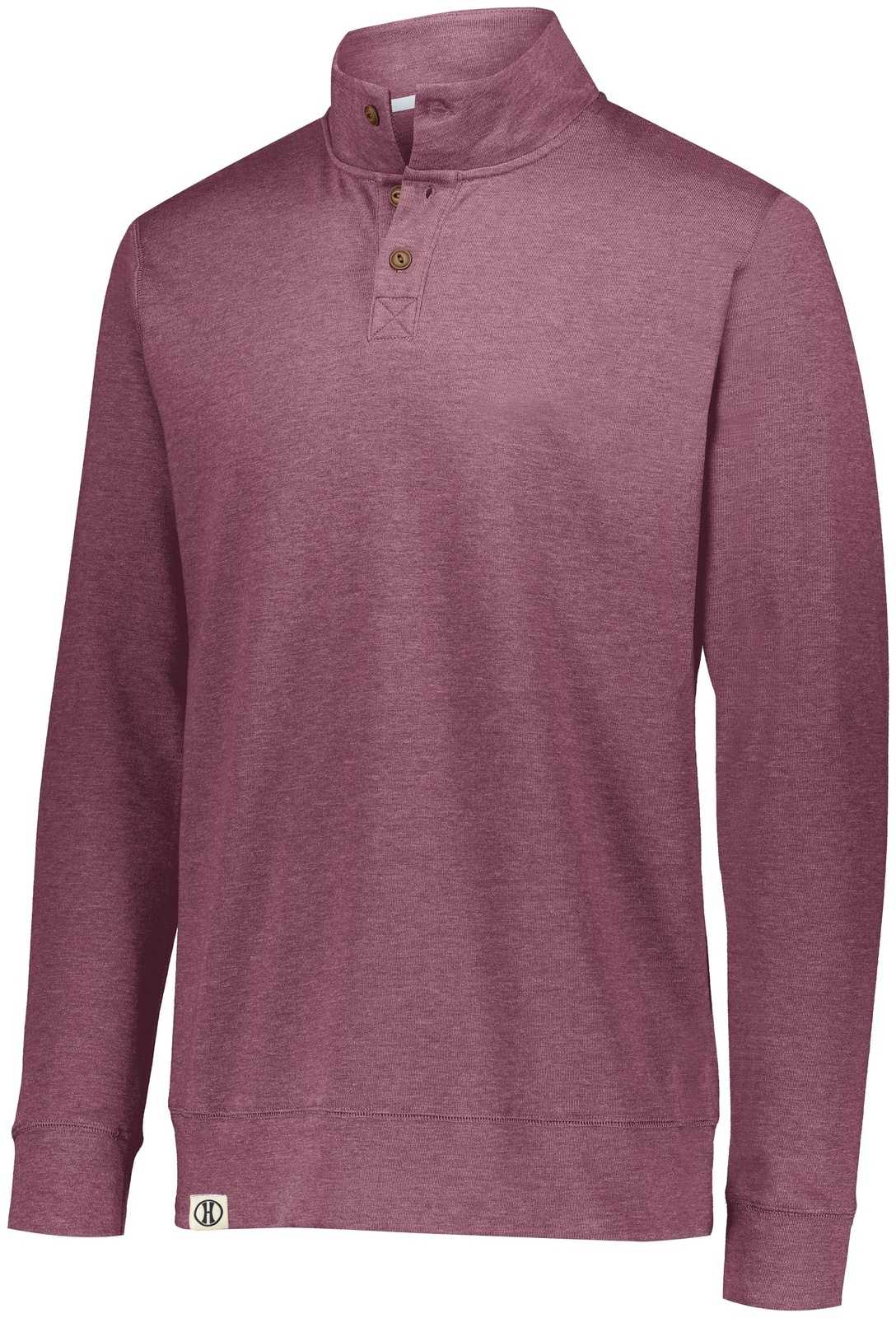 Holloway 229575 Sophomore Pullover - Maroon Heather - HIT a Double