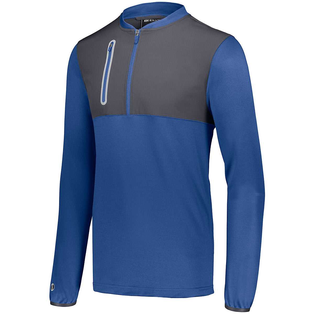 Holloway 229696 Youth Weld Hybrid Pullover - Royal Carbon - HIT a Double