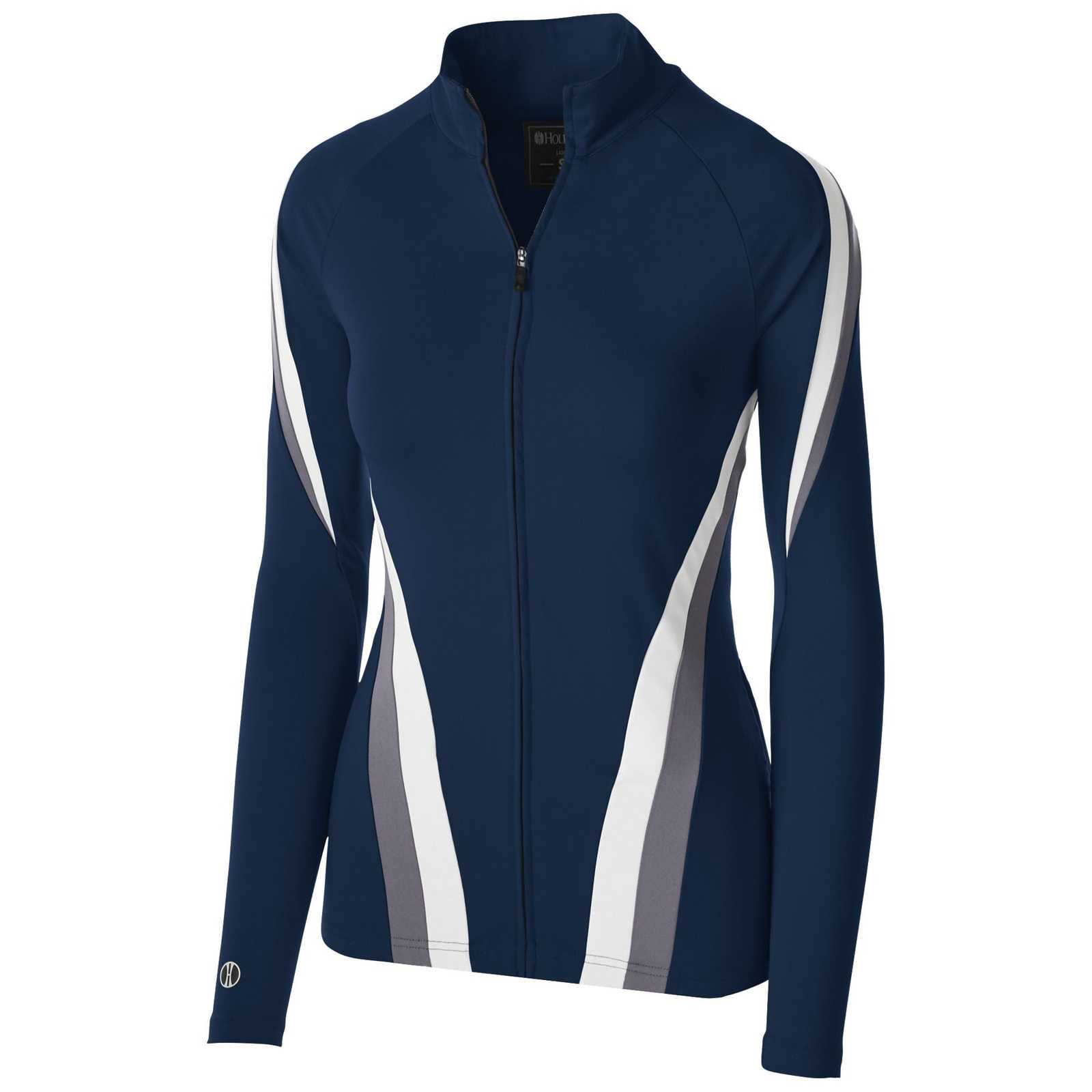 Holloway 229772 Ladies' Aerial Jacket - Navy Graphite White - HIT a Double