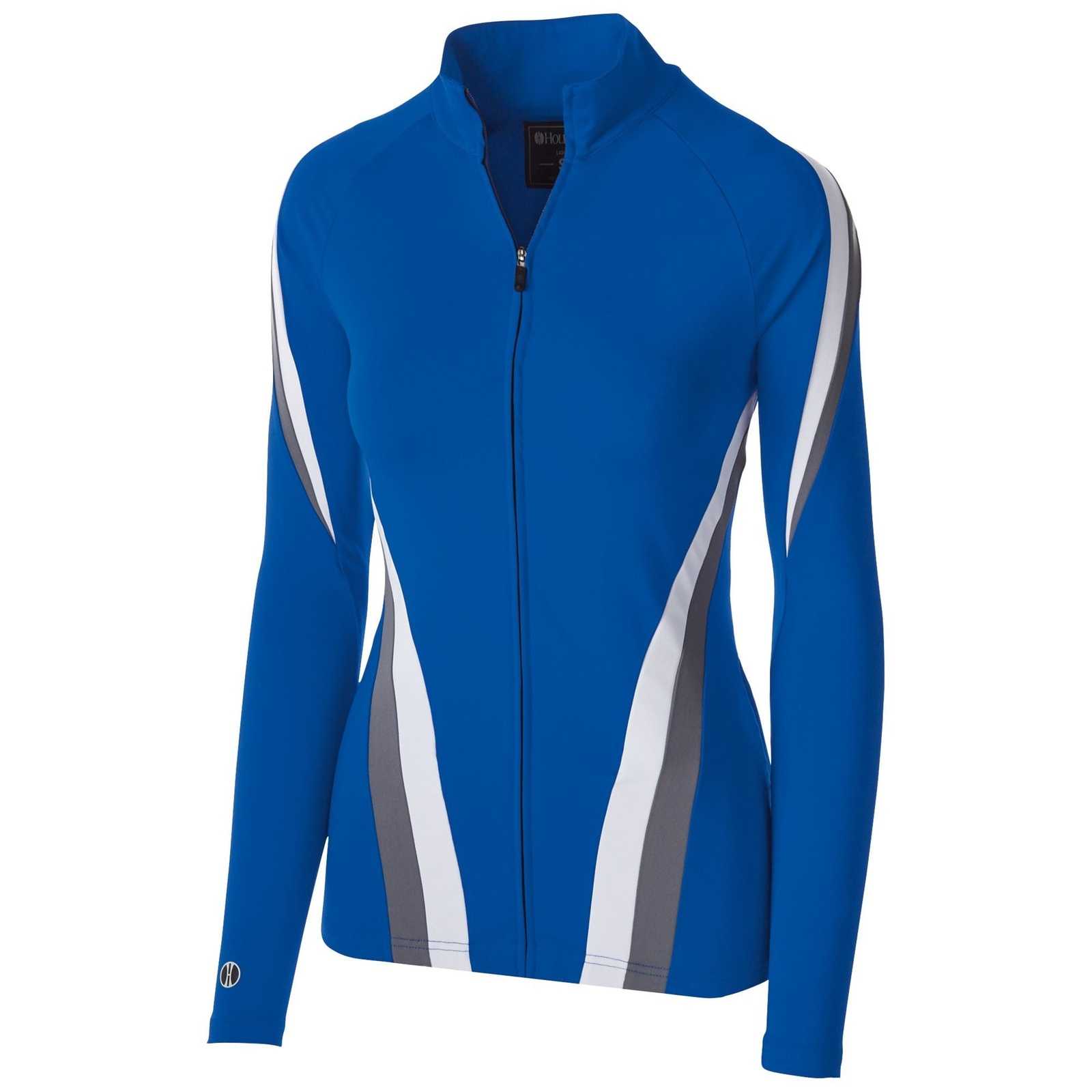 Holloway 229772 Ladies' Aerial Jacket - Royal Graphite White - HIT a Double