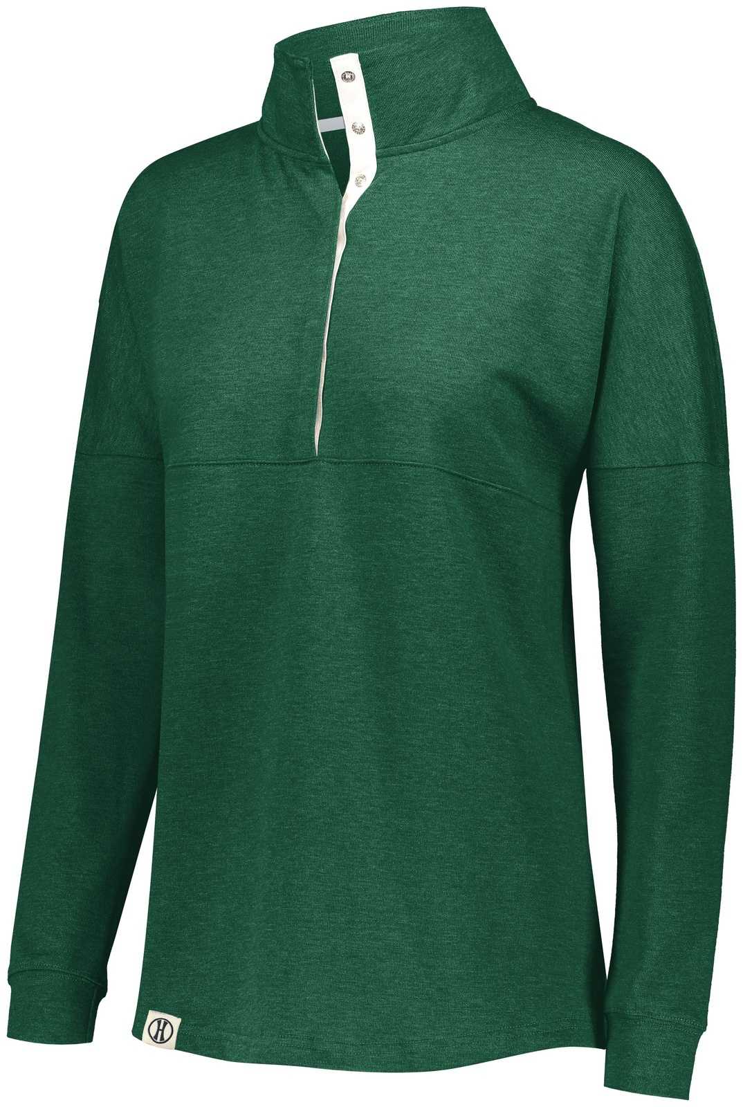 Holloway 229775 Ladies Sophomore Pullover - Forest Heather - HIT a Double
