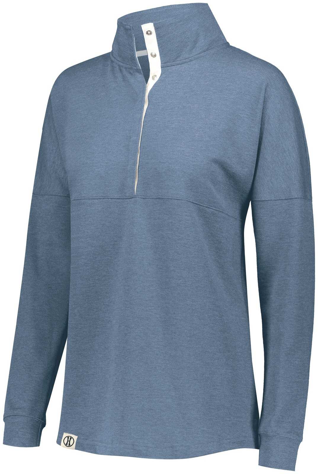 Holloway 229775 Ladies Sophomore Pullover - Storm Heather - HIT a Double