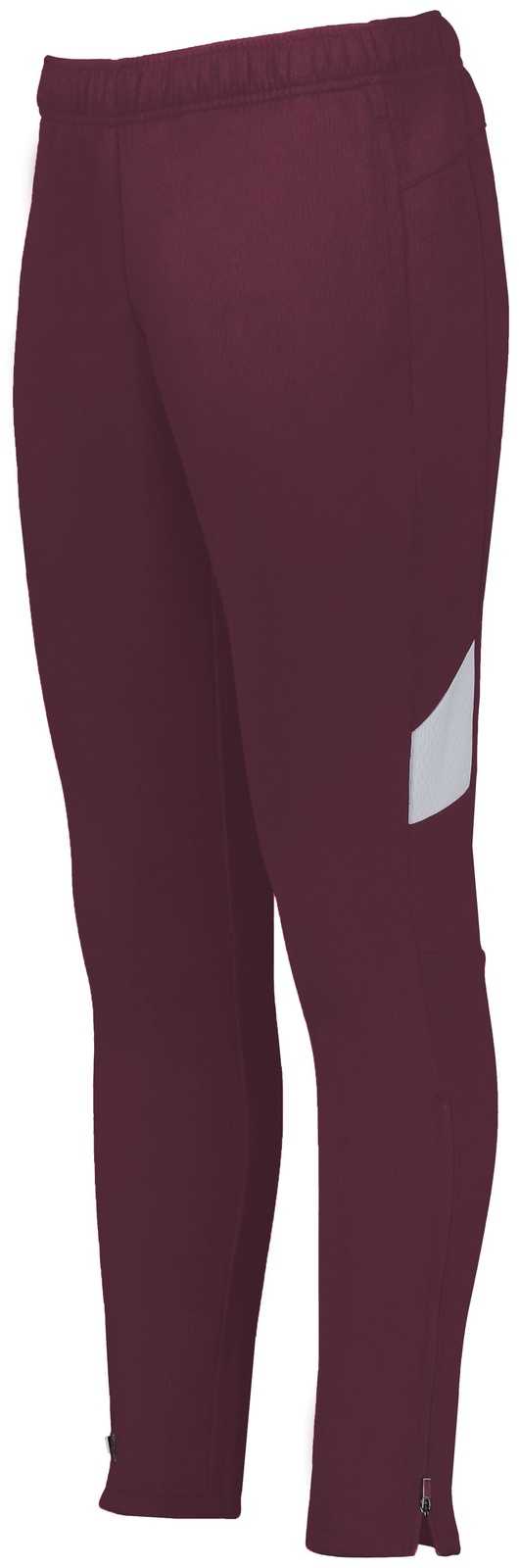 Holloway 229780 Ladies Limitless Pant - Maroon White - HIT a Double