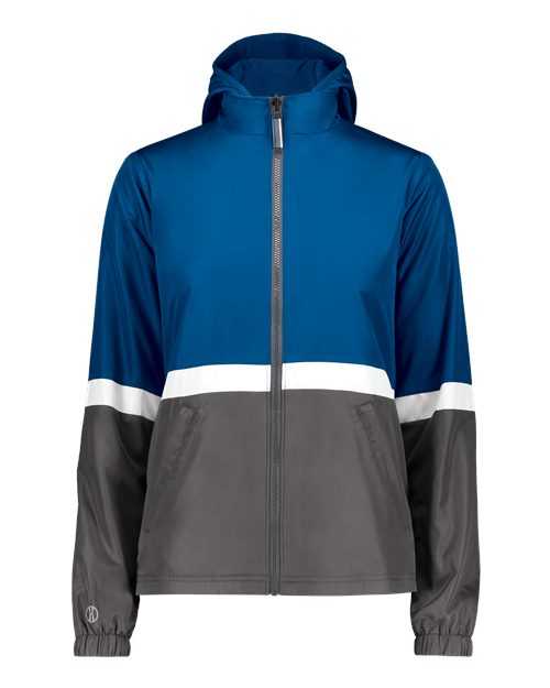 Holloway 229787 Women's Turnabout Reversible Hooded Jacket - Royal Carbon - HIT a Double