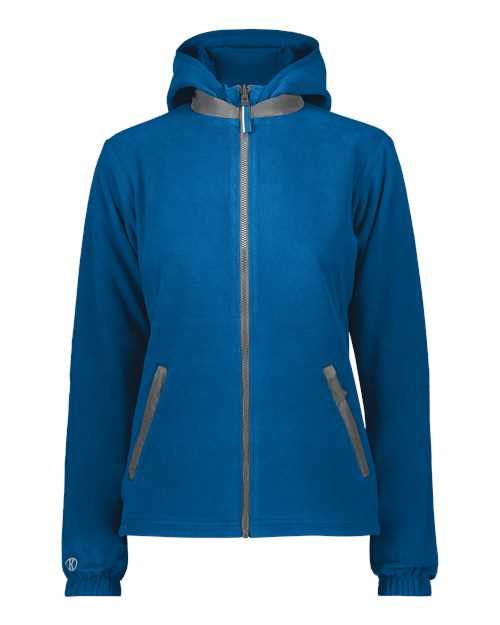 Holloway 229787 Women's Turnabout Reversible Hooded Jacket - Royal Carbon - HIT a Double