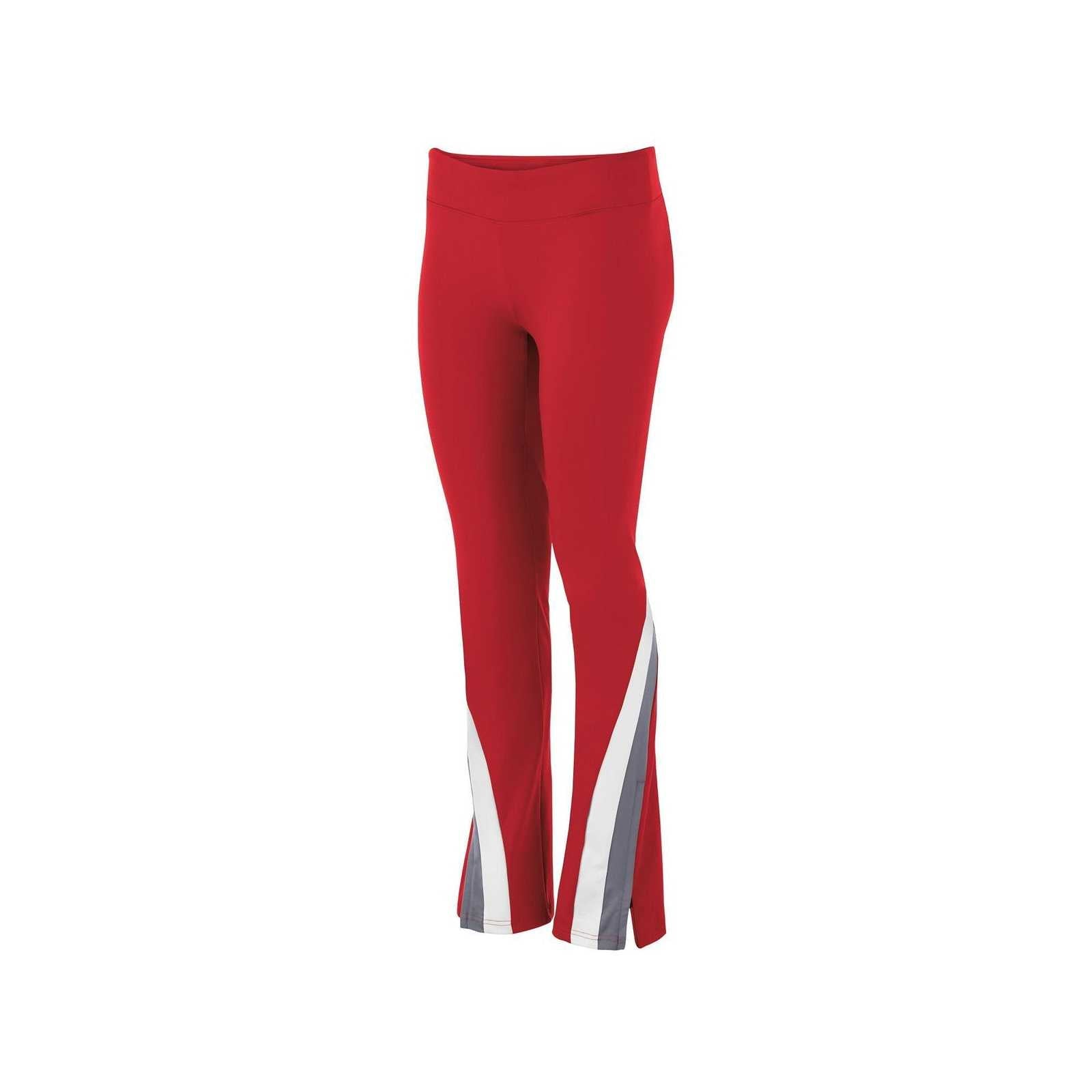 Holloway 229973 Girls' Aerial Pant - Scarlet Graphite White - HIT a Double