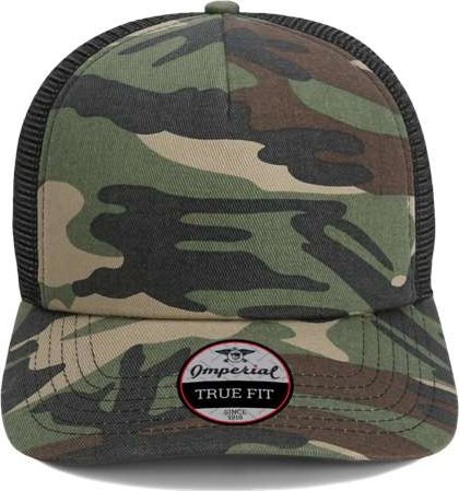 Imperial 1287 North Country Trucker Cap - Camo Black - HIT a Double