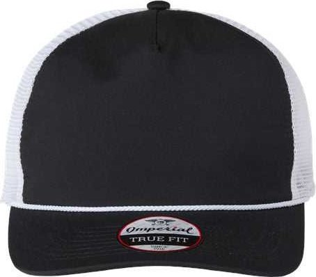 Imperial 5055 The Rabble Rouser Cap - Black White White - HIT a Double