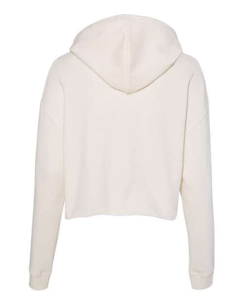 Independent Trading Co AFX64CRP Womens Lightweight Cropped Hooded Sweatshirt - Bone - HIT a Double