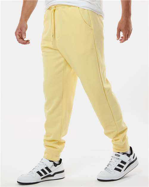 Independent Trading Co IND20PNT Midweight Fleece Pants - Light Yellow" - "HIT a Double