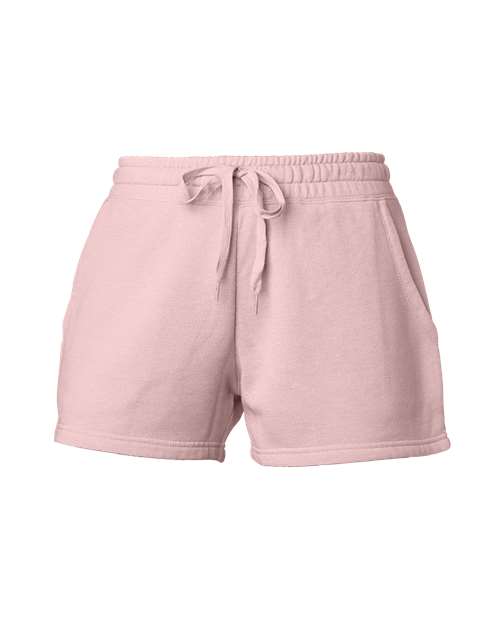 Independent Trading Co PRM20SRT Womens Lightweight California Wave Wash Sweatshorts - Blush - HIT a Double - 1