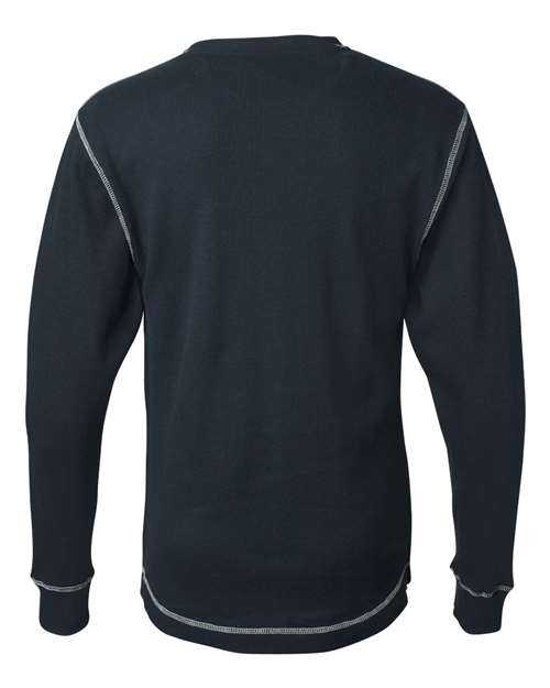 J. America 8238 Vintage Thermal Long Sleeve T-Shirt - Vintage Navy Vintage White - HIT a Double