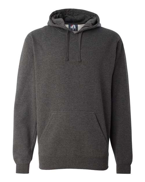 J. America 8824 Premium Hooded Sweatshirt - Charcoal Heather - HIT a Double