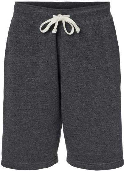 J. America 8855 Triblend Fleece Shorts - Black Triblend" - "HIT a Double