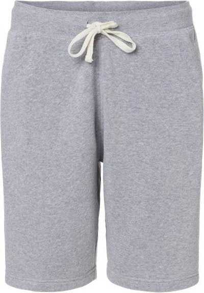 J. America 8855 Triblend Fleece Shorts - Gray Triblend" - "HIT a Double