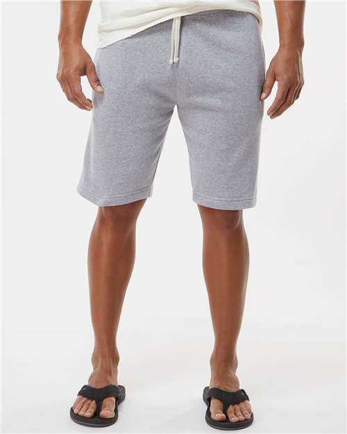 J. America 8855 Triblend Fleece Shorts - Gray Triblend" - "HIT a Double