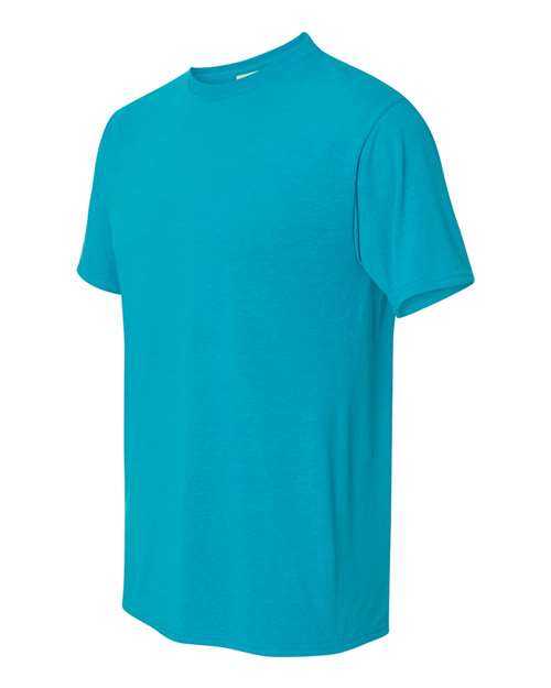 Jerzees 21MR Dri-Power Performance Short Sleeve T-Shirt - California Blue - HIT a Double
