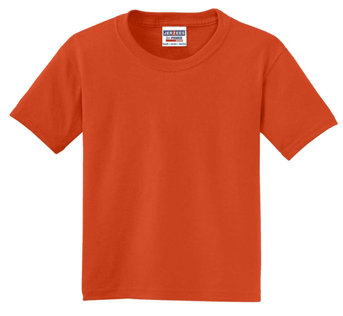 Jerzees 29B Youth Dri-Power 50/50 Cotton/Poly T-Shirt - Burnt Orange - HIT a Double