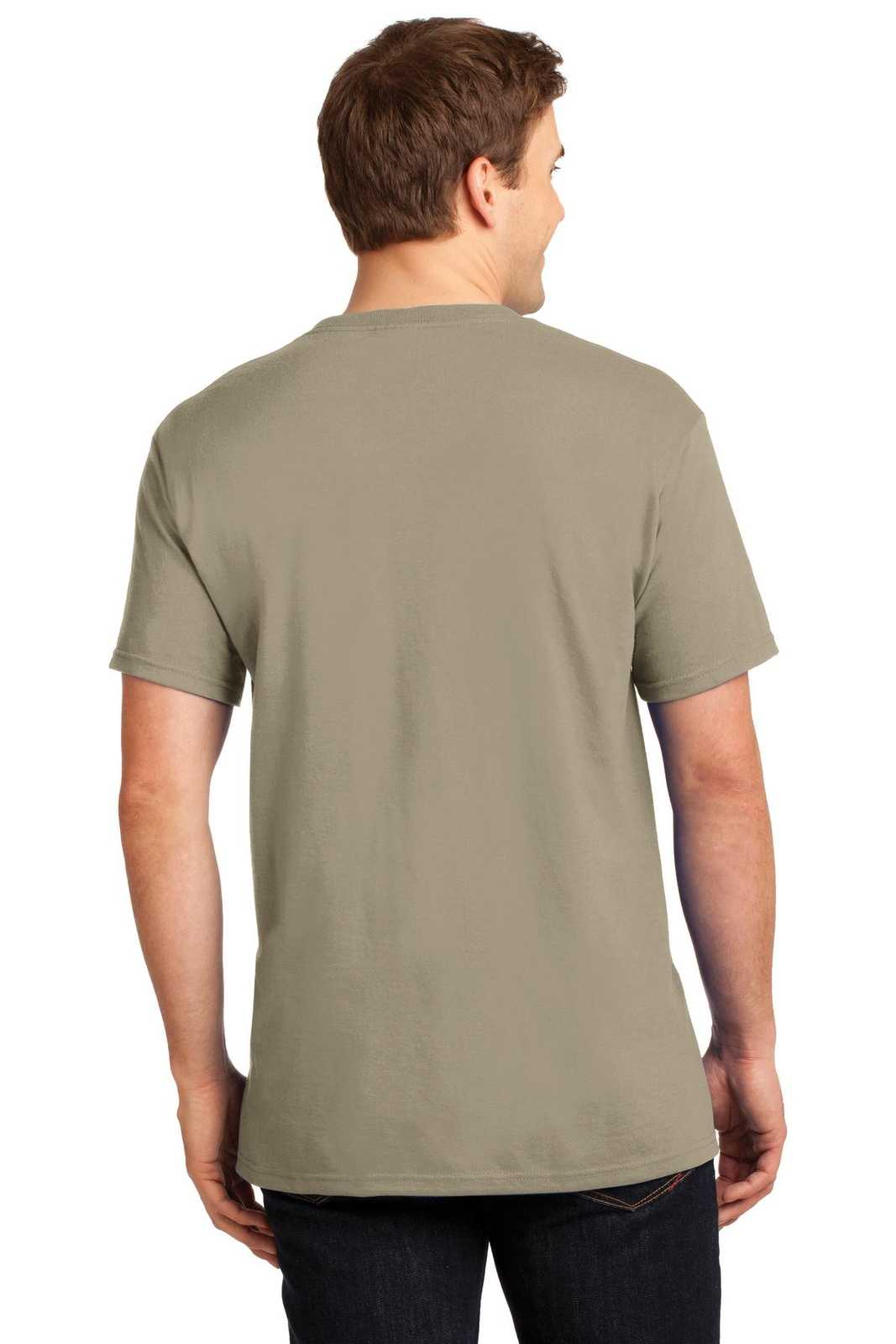Jerzees 29MP Dri-Power 50/50 Cotton/Poly Pocket T-Shirt - Khaki - HIT a Double