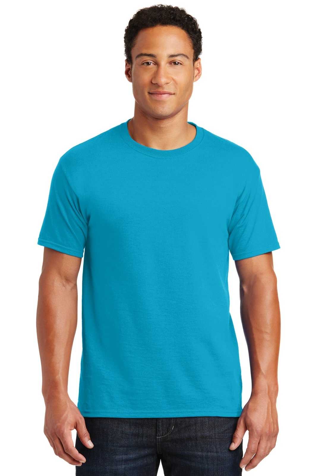 Jerzees 29M Dri-Power Active 50/50 Cotton/Poly T-Shirt - California Blue - HIT a Double