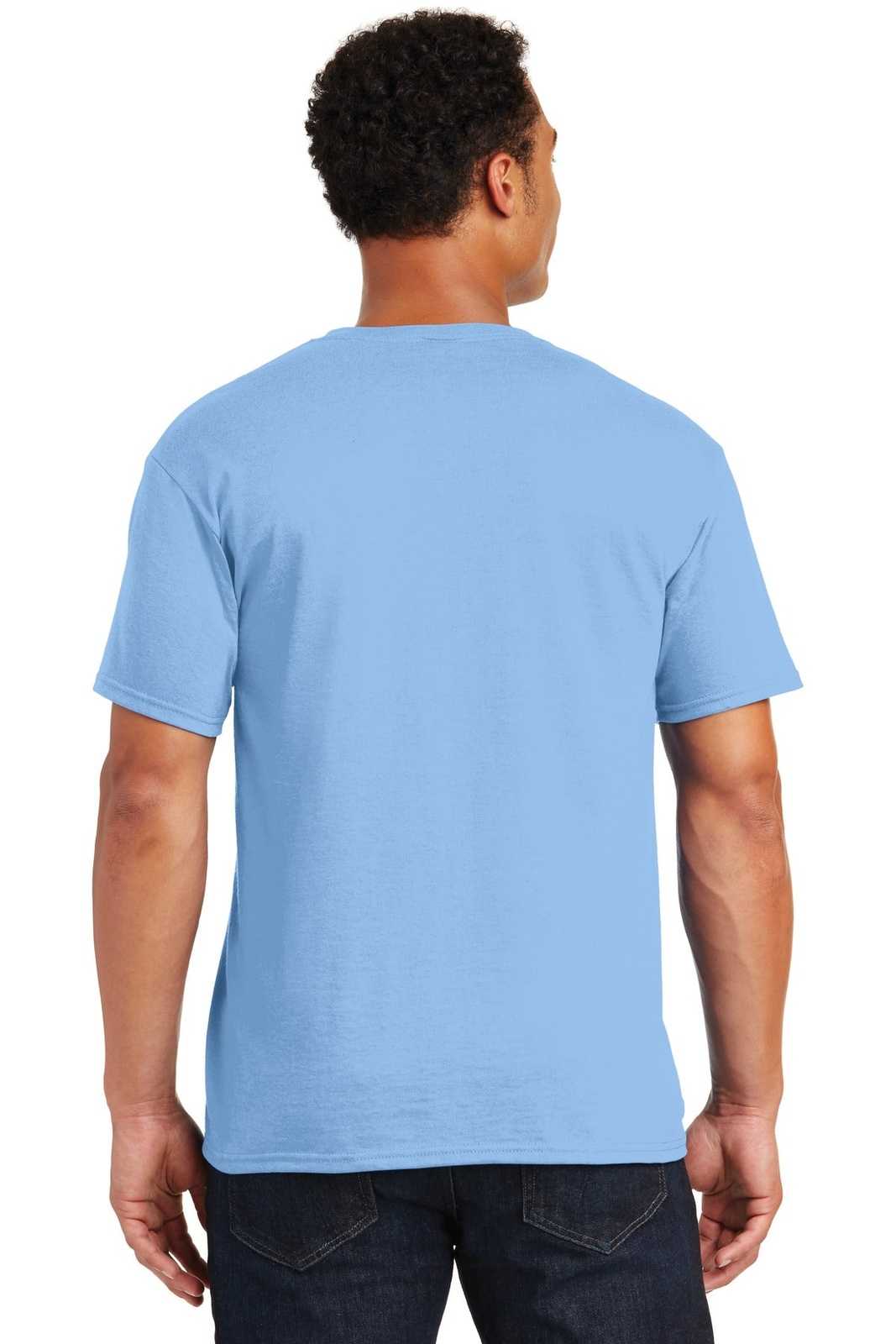 Jerzees 29M Dri-Power Active 50/50 Cotton/Poly T-Shirt - Light Blue - HIT a Double