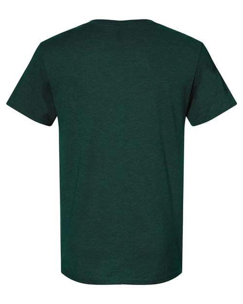 Jerzees 560MR Premium Blend Ringspun Crewneck T-Shirt - Forest Green Heather - HIT a Double