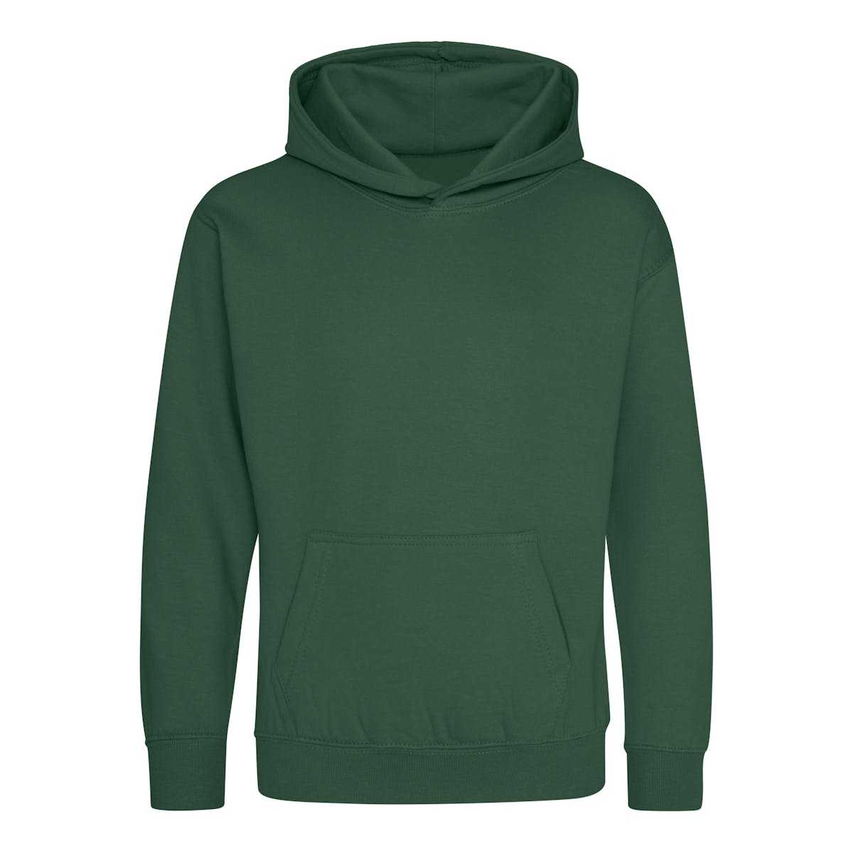 Just Hoods JHY001 Youth College Hoodie - Bottle Green - HIT a Double - 1
