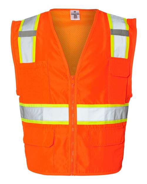 Kishigo 1163-1164 Ultra-Cool Solid Front Vest with Mesh Back - Orange - HIT a Double