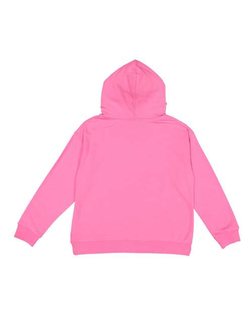 Lat 2296 Youth Pullover Hooded Sweatshirt - Raspberry - HIT a Double