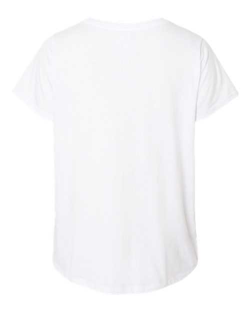 Lat 3817 Curvy Collection Women's Fine Jersey V-Neck Tee - Blended White - HIT a Double