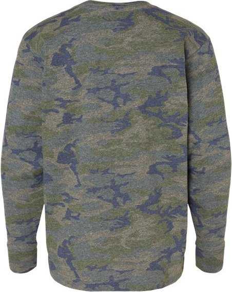 Lat 6201 Youth Fine Jersey Long Sleeve Tee - Vintage Camo" - "HIT a Double