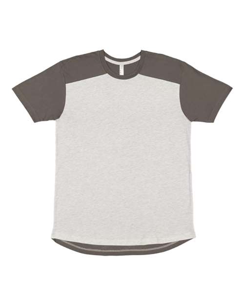 Lat 6911 Forward Shoulder Fine Jersey Tee - Ash Charcoal - HIT a Double
