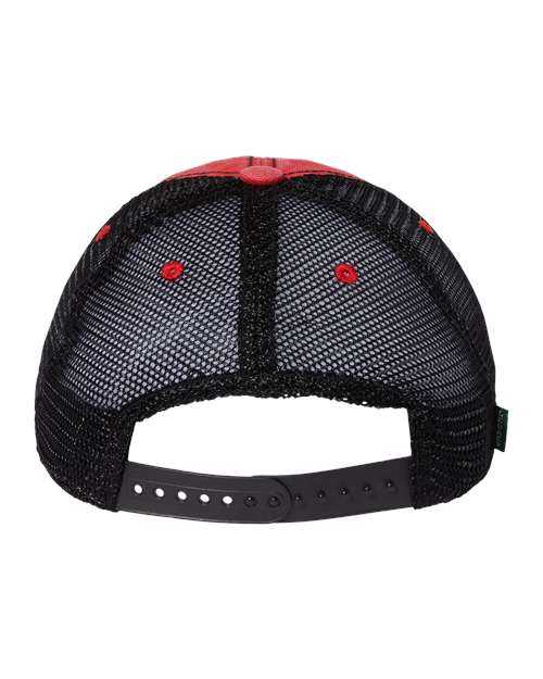 Legacy DTA Dashboard Trucker Cap - Scarlet Red Black - HIT a Double