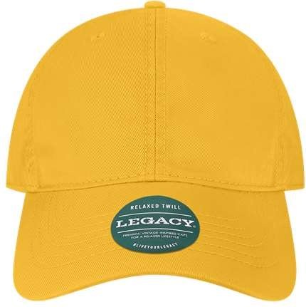 Legacy EZA Relaxed Twill Dad Cap - Gold - HIT a Double - 1