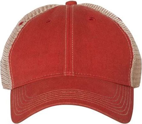 Legacy OFA Old Favorite Trucker Cap - Scarlet Red Khaki - HIT a Double