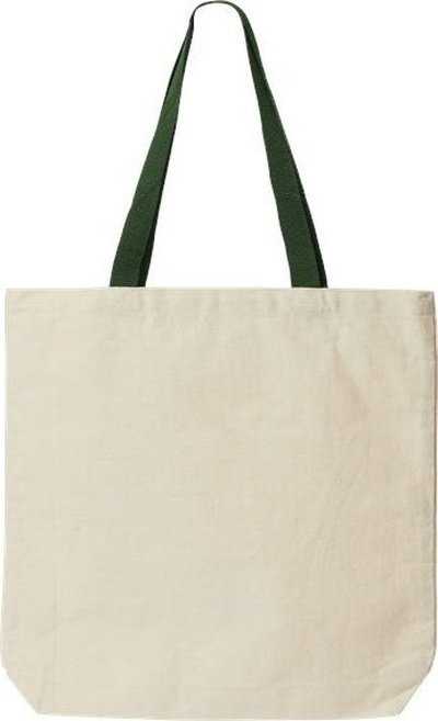 Liberty Bags 9868 Jennifer Cotton Canvas Tote - Natural/ Forest - HIT a Double - 1